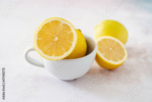 Lemons in a cup