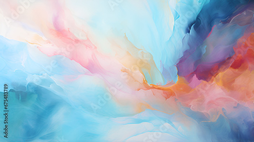 abstract watercolor background,Ethereal Watercolor Abstraction,Serene Aquatic Brushstrokes © Bilal