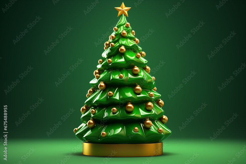 Christmas tree origami illuminated Christmas tree origami illuminated