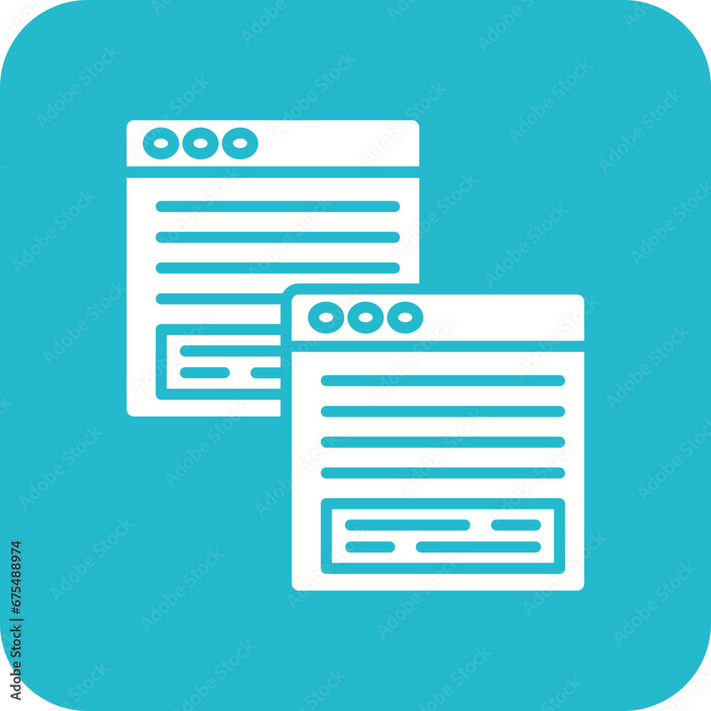 Webpages Line Color Icon Webpages Line Color Icon