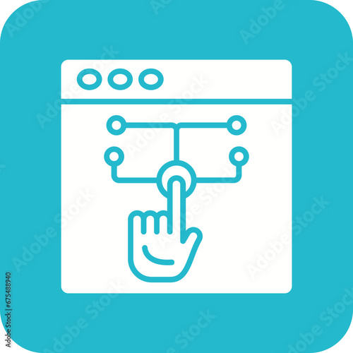 Interact Line Color Icon