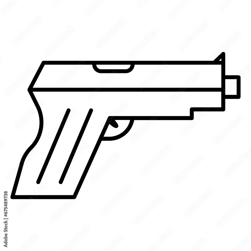 gun line icon gun line icon