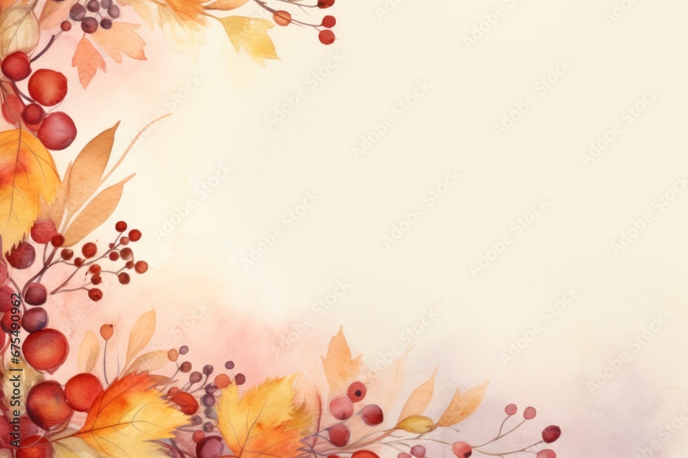 Beautiful frame of autumn leaves and berries Beautiful frame of autumn leaves and berries