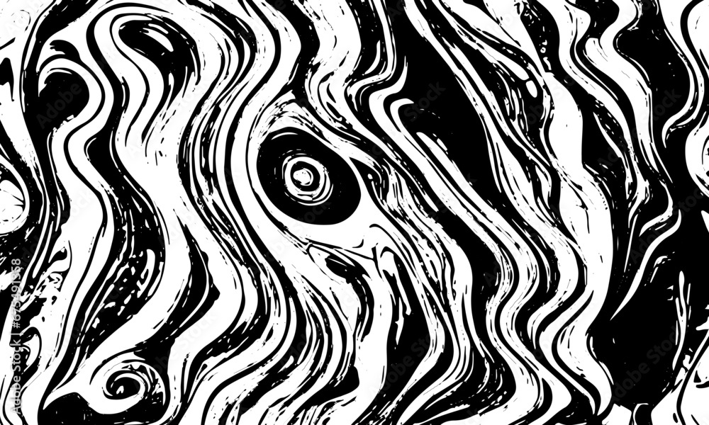 Obraz premium Grunge old detailed black abstract texture. Vector background..