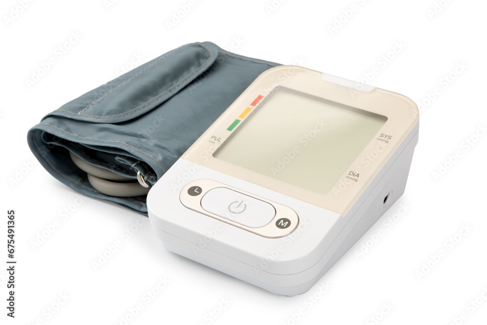 automatic tonometer isolated on white background