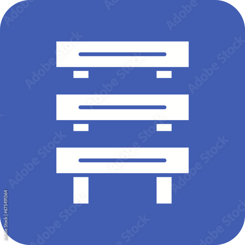 Hurdles Race Line Color Icon