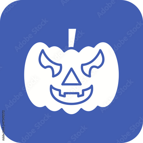 Jack-O-Lantern Line Color Icon