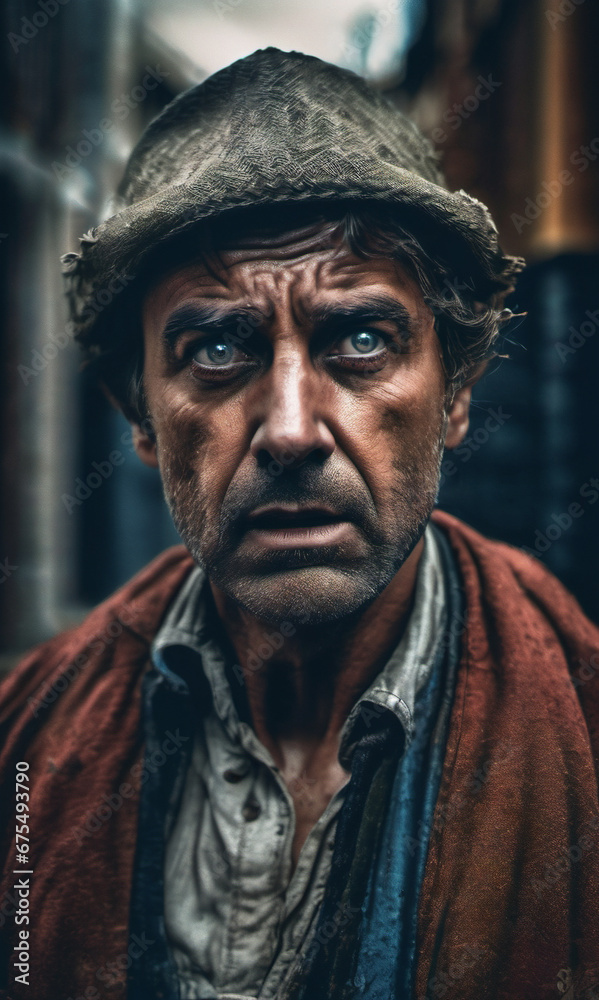 portrait of a frightened person portrait of a frightened person
