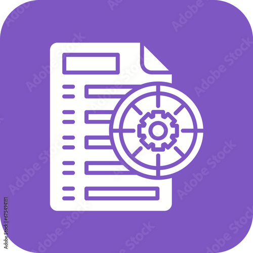 Goals Management Line Color Icon