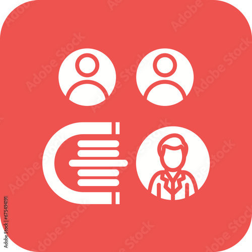 Candidate Attraction Line Color Icon