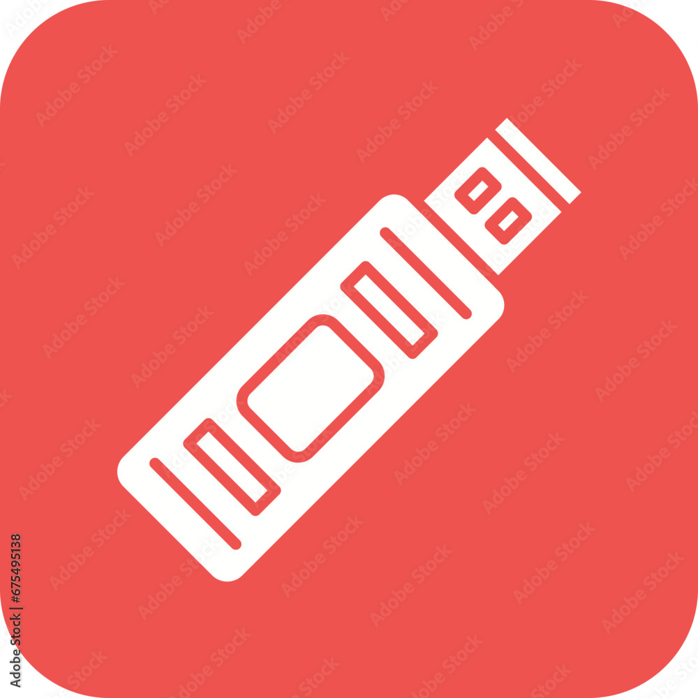 USB Line Color Icon USB Line Color Icon