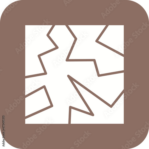 Floor Tiles Line Color Icon