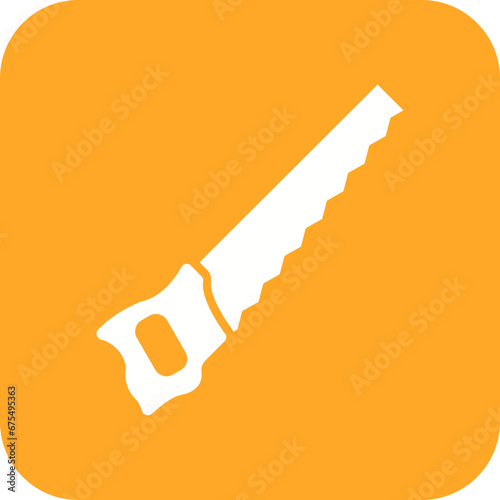 Handsaw Line Color Icon