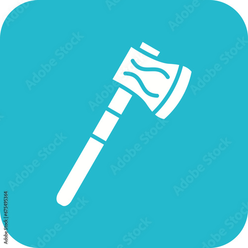 Hatchet Line Color Icon