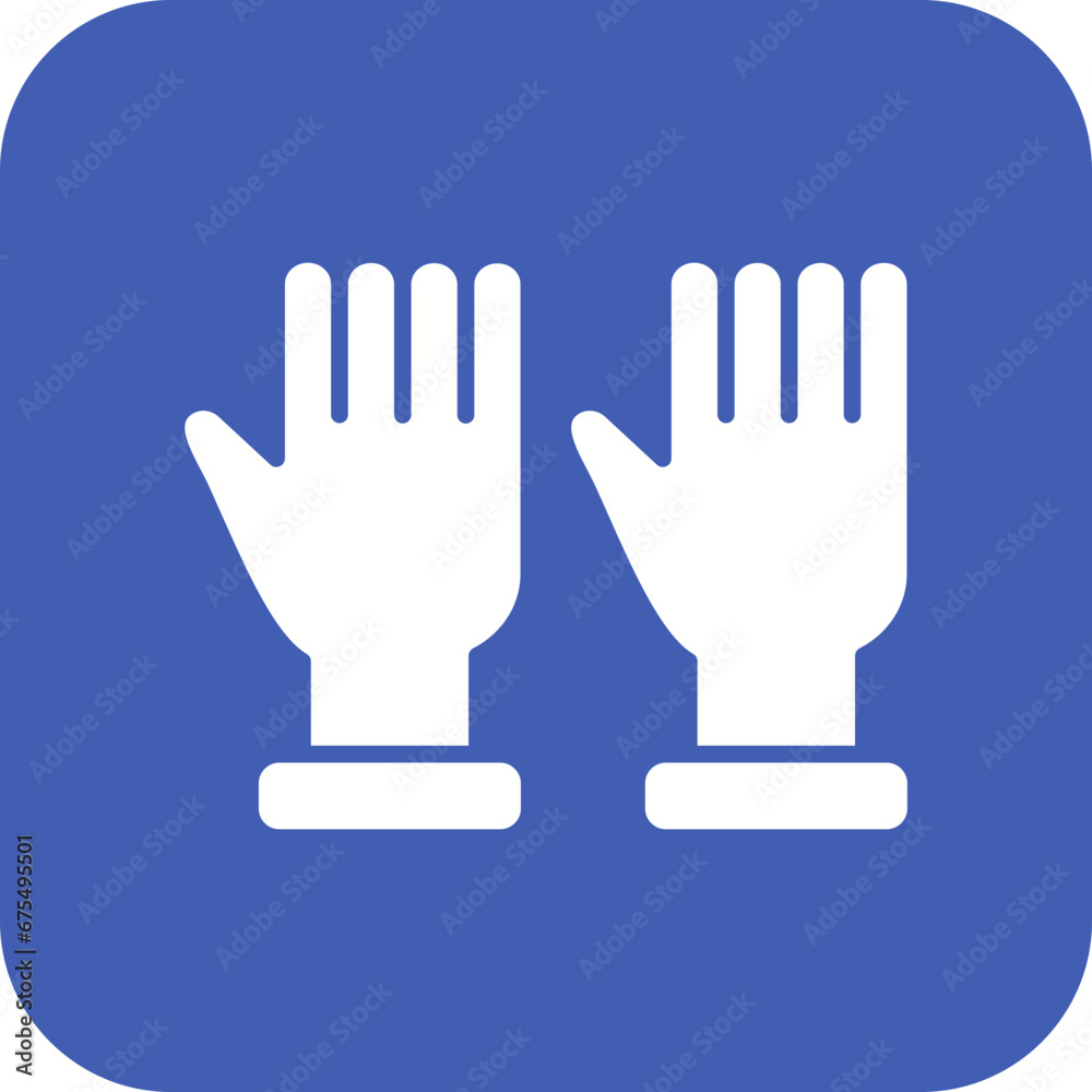 Protective Gloves Line Color Icon Protective Gloves Line Color Icon