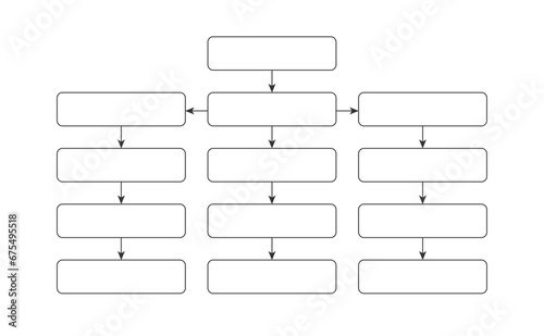Infographics flowchart.  Scheme. Vector