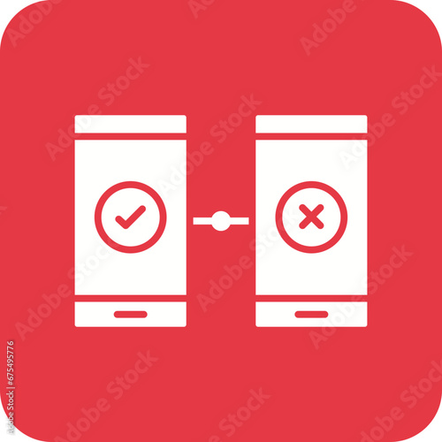 AB Testing Line Color Icon
