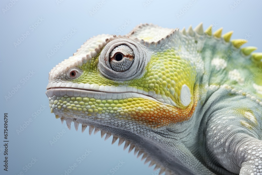 Detail of the particular skin of a chameleon Detail of the particular skin of a chameleon