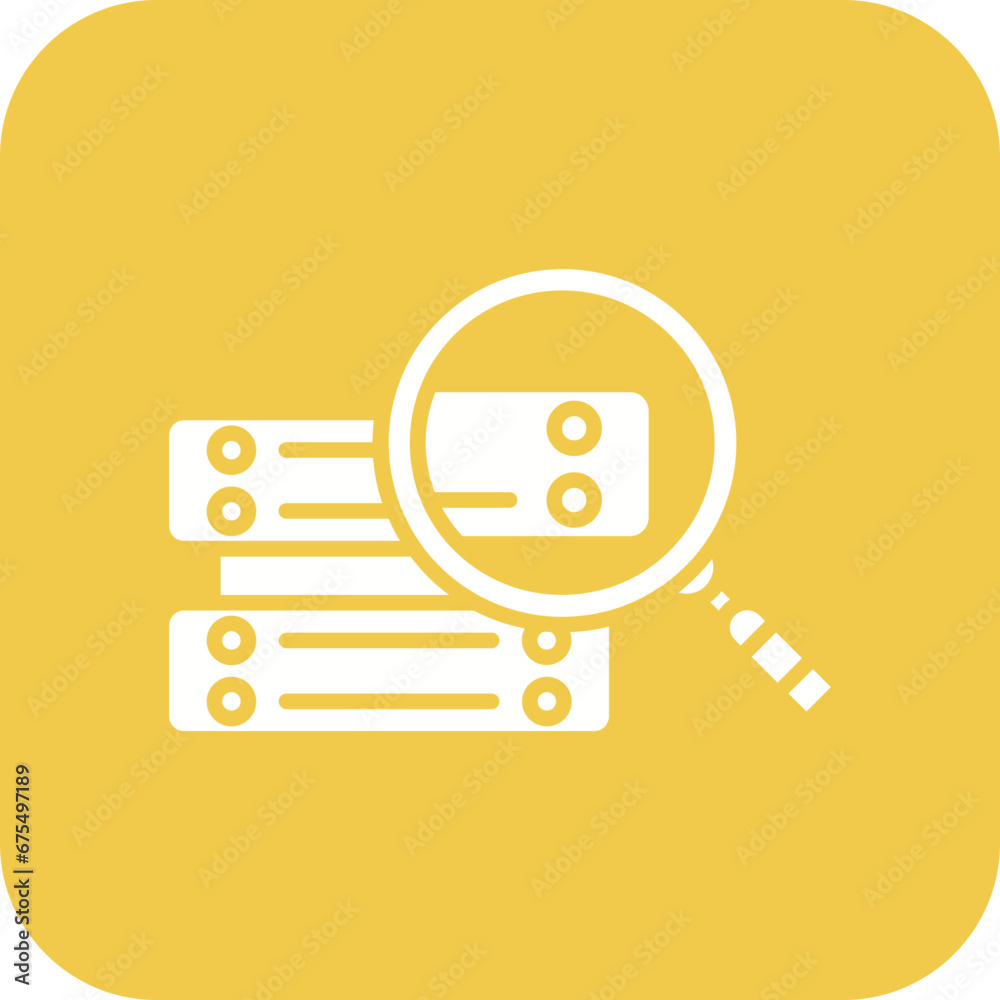Data Query Line Icon Data Query Line Icon