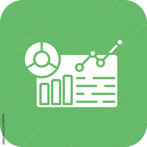 Data Reporting Line Icon