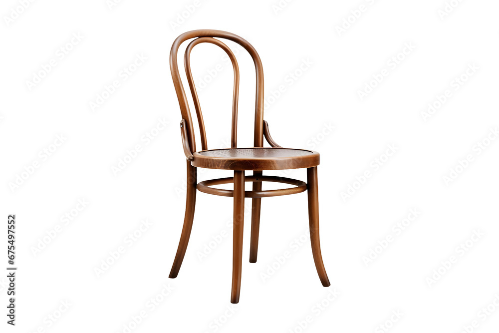 Bistro chair sidepose isolated on transparent and white background Bistro chair sidepose isolated on transparent and white background