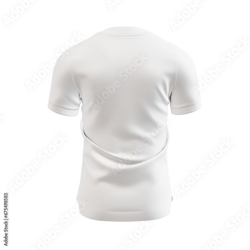 a white image of a Soccer Jersey shirt isolated on a white background