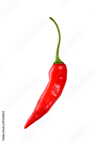 red pepper pickles spicy natural food, natural vegetable condiment and spicy food seasoning on white background