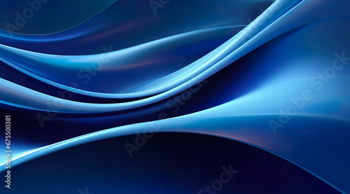Abstract glossy flowing waves, business background