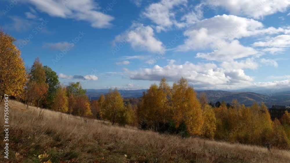 autumn forest in Karkonosze National Park. Poland autumn forest in Karkonosze National Park. Poland