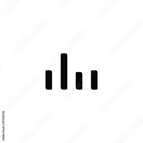 Chart icon. Simple style finance poster background symbol. Chart brand logo design element. Chart t-shirt printing. Vector for sticker.