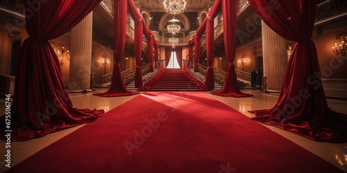 Red carpet for ceremonies photo