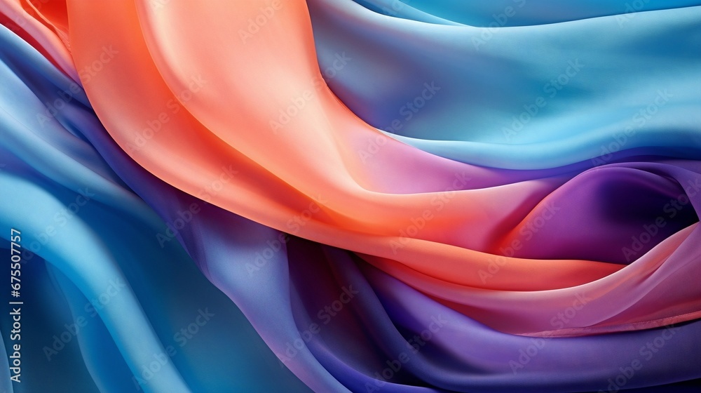 colorful silky fabric texture background