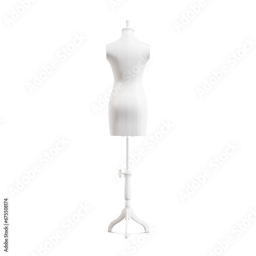 a image of a Tailors Female Mannequin isolated on a white background