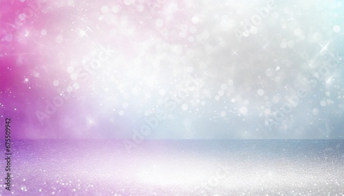 Glitter background in pastel delicate bright silver and bright white tones © CreativeStock
