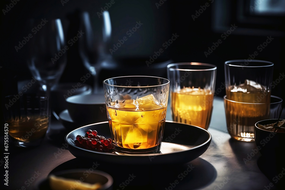 macro of dishes and drinksincredibly, Generative AI macro of dishes and drinksincredibly, Generative AI