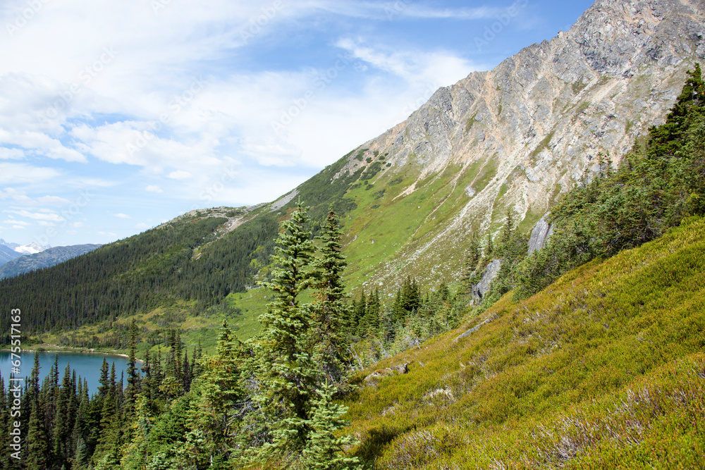 Alaska's Upper Dewey Lake And The Steep Mountain