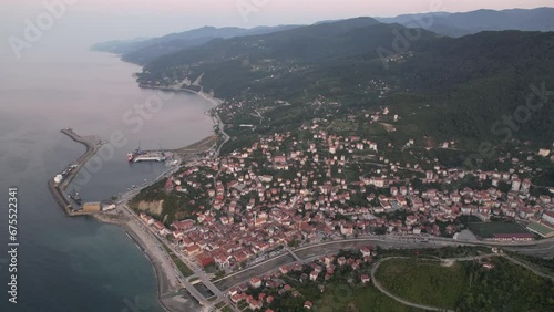 A view from the town of inebolu in Kastamonu, Turkey. photo