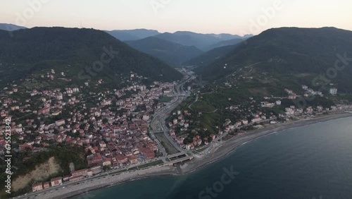 A view from the town of inebolu in Kastamonu, Turkey. photo