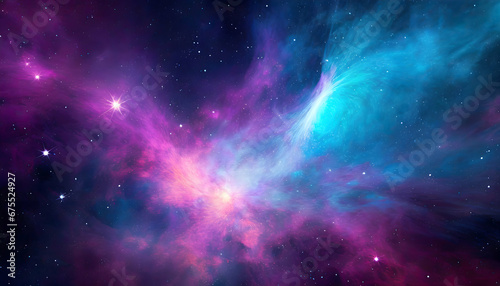 An abstract background reminiscent of a cosmic nebula, with vibrant, swirling colors and mesmerizing glowing elements. Perfect for space-themed designs, interstellar concepts, and cosmic exploration