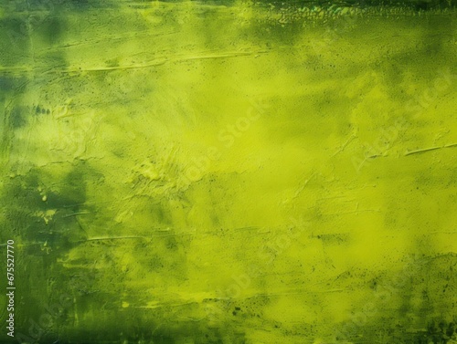 Textured background abstraction. Painted wall. Vibrant colors design. Dark Chartreuse color.