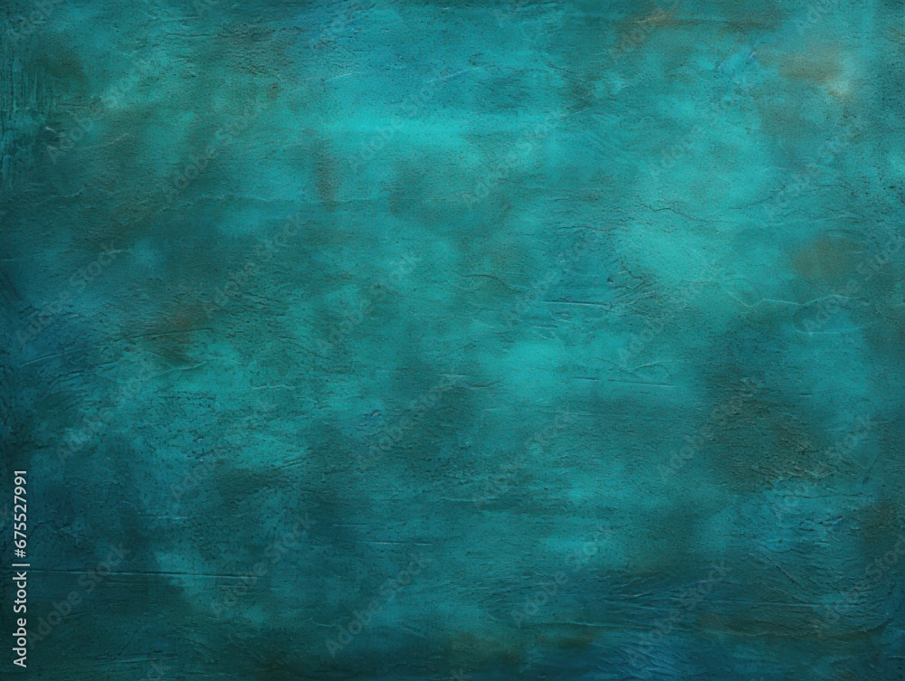Textured background abstraction. Painted wall. Vibrant colors design. Dark Teal color.