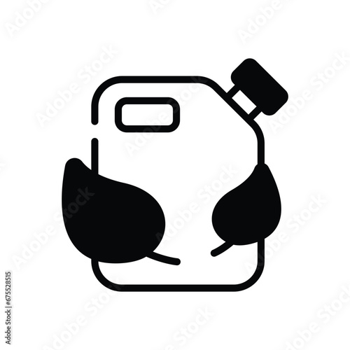 Eco Fuel icon vector stock illustration