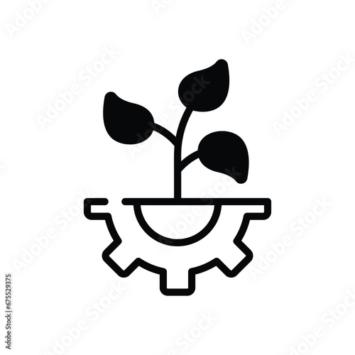 Eco Energy icon vector stock illustration photo