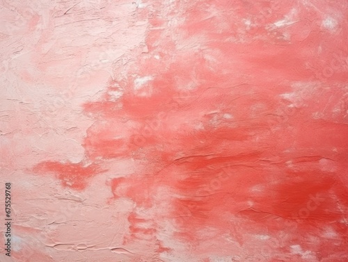 Textured background abstraction. Painted wall. Vibrant colors design. Light Red color. 