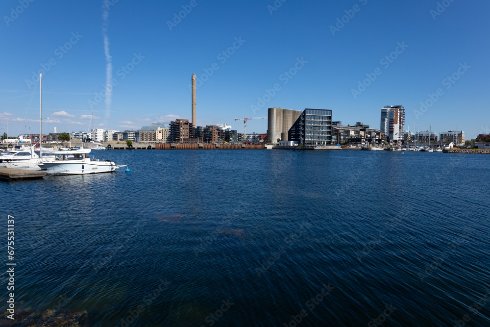 Obraz premium View over Limhamn a summer day