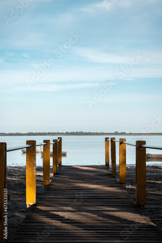 Pier in Laguna de Lobos, Argentina