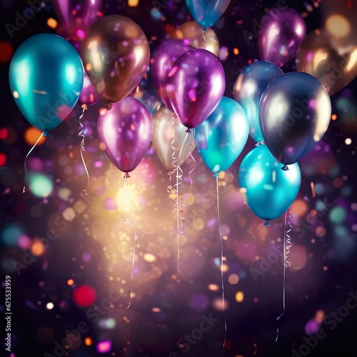 Hintergrund mit vielen bunten Luftballons