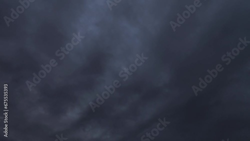 Sky with clouds from a very big storm photo