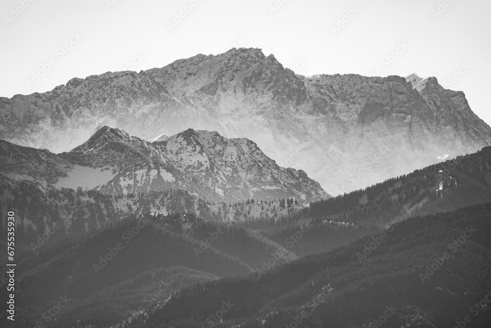 Zugspitze, Wettersteingebirge, Bergblick