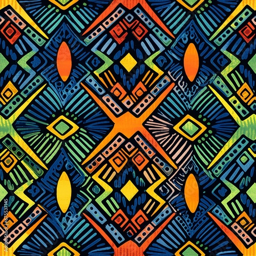 Nigerian Adire Textiles Pattern photo